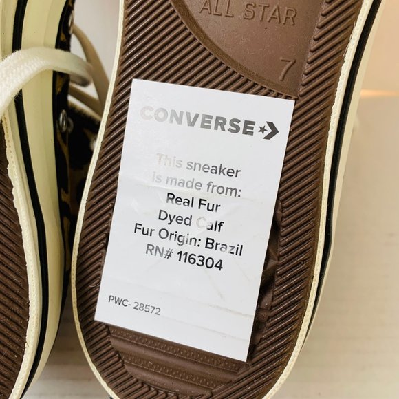 Converse Chuck Taylor All Star 70 Real Fur Leather - Picture 10 of 12